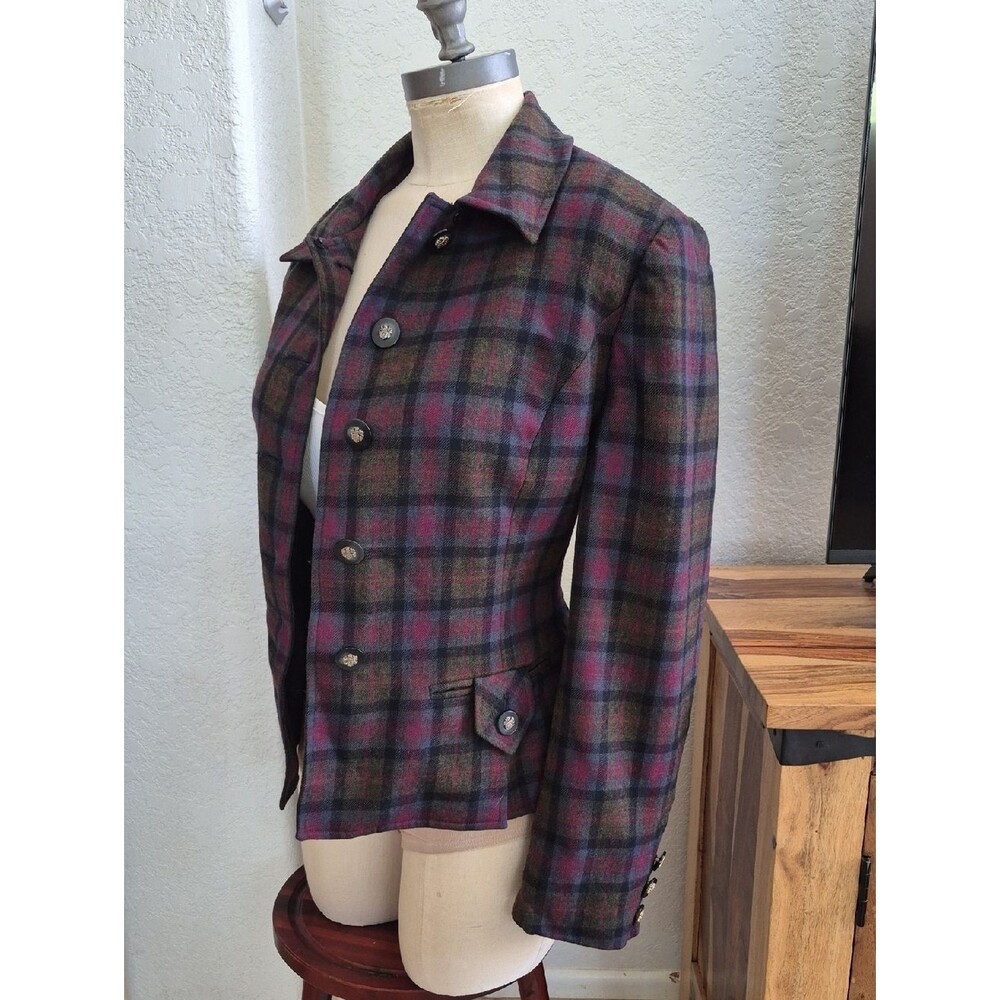 Herbert Grossman Design by Cynthia Sobal, Vintage Wool Blazer Sz 12/Large - Picture 13 of 16